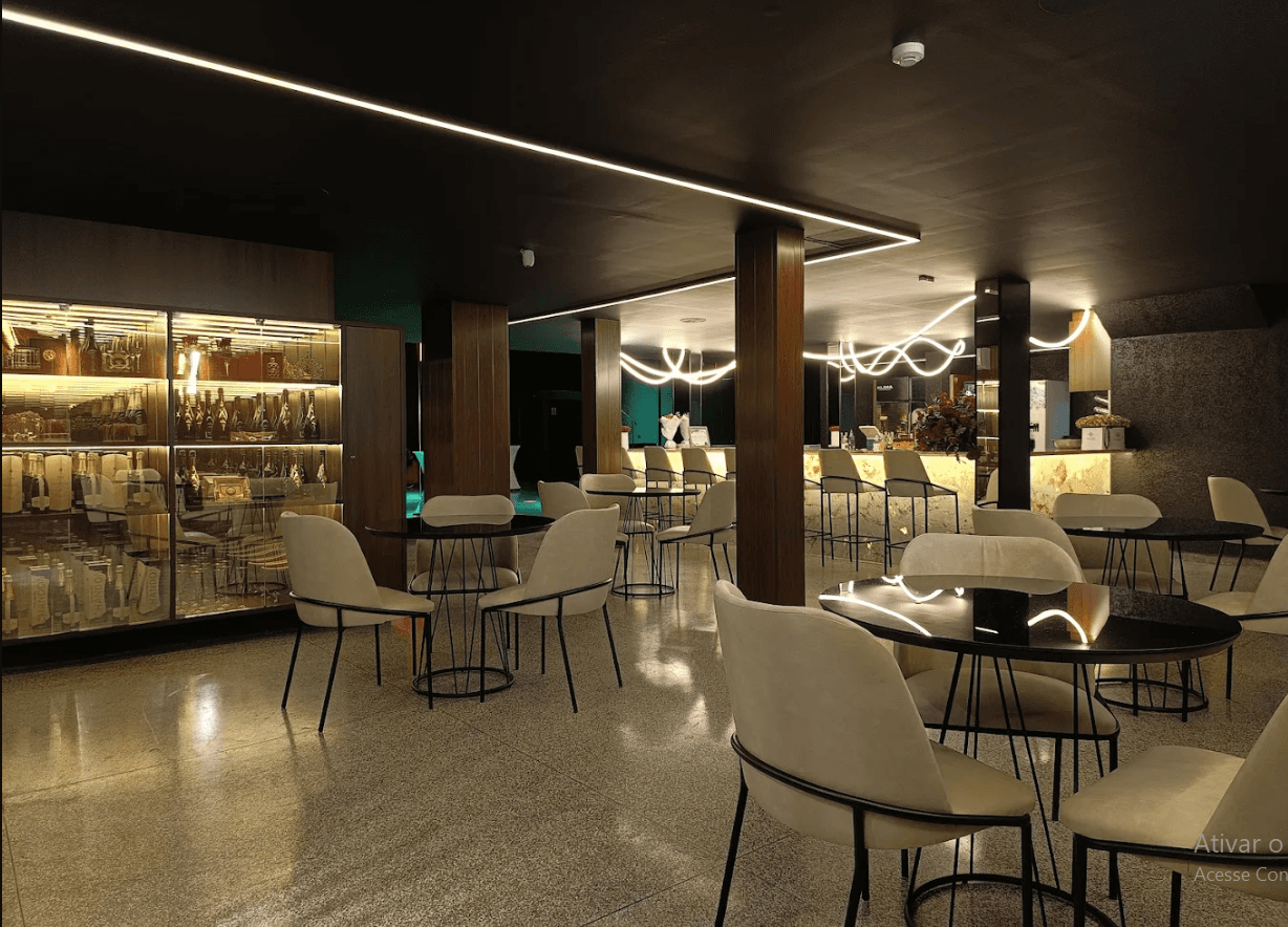 Sensual and provocative nightclub environment with neon light